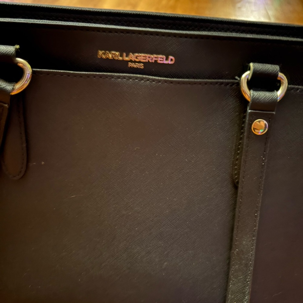 Karl Lagerfeld leather tote
